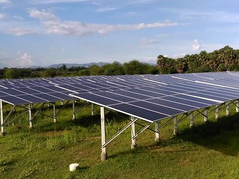 Ground-mount solar plant